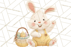Easter Clipart PNG, Cute Easter Characters Clip Art, Bunny Product Image 4