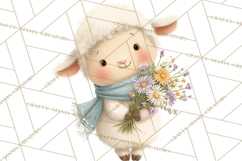 Easter Clipart PNG, Cute Easter Characters Clip Art, Bunny Product Image 3