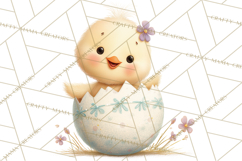 Easter Clipart PNG, Cute Easter Characters Clip Art, Bunny Product Image 2