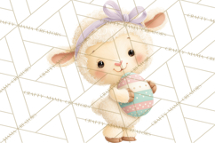 Easter Clipart PNG, Cute Easter Characters Clip Art, Bunny Product Image 5
