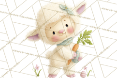 Easter Clipart PNG, Cute Easter Characters Clip Art, Bunny Product Image 3