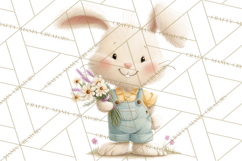 Easter Clipart PNG, Cute Easter Characters Clip Art, Bunny Product Image 4