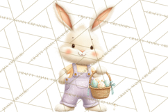 Easter Clipart PNG, Cute Easter Characters Clip Art, Bunny Product Image 5