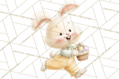 Easter Clipart PNG, Cute Easter Characters Clip Art, Bunny Product Image 5