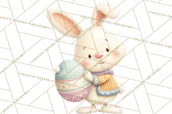 Easter Clipart PNG, Cute Easter Characters Clip Art, Bunny Product Image 2