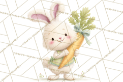 Easter Clipart PNG, Cute Easter Characters Clip Art, Bunny Product Image 5