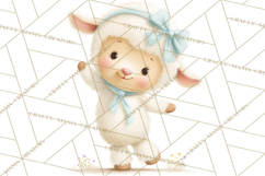 Easter Clipart PNG, Cute Easter Characters Clip Art, Bunny Product Image 2