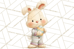 Easter Clipart PNG, Cute Easter Characters Clip Art, Bunny Product Image 3