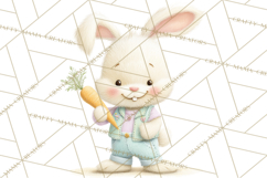 Easter Clipart PNG, Cute Easter Characters Clip Art, Bunny Product Image 5