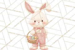 Easter Clipart PNG, Cute Easter Characters Clip Art, Bunny Product Image 3