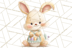 Easter Clipart PNG, Cute Easter Characters Clip Art, Bunny Product Image 4