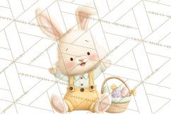 Easter Clipart PNG, Cute Easter Characters Clip Art, Bunny Product Image 3
