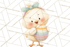 Easter Clipart PNG, Cute Easter Characters Clip Art, Bunny Product Image 5