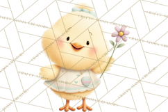 Easter Clipart PNG, Cute Easter Characters Clip Art, Bunny Product Image 2