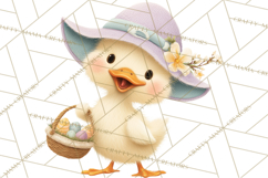 Easter Clipart PNG, Cute Easter Characters Clip Art, Bunny Product Image 4