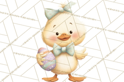 Easter Clipart PNG, Cute Easter Characters Clip Art, Bunny Product Image 5