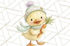 Easter Clipart PNG, Cute Easter Characters Clip Art, Bunny Product Image 4