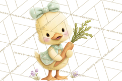 Easter Clipart PNG, Cute Easter Characters Clip Art, Bunny Product Image 5