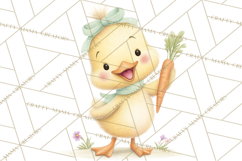 Easter Clipart PNG, Cute Easter Characters Clip Art, Bunny Product Image 2