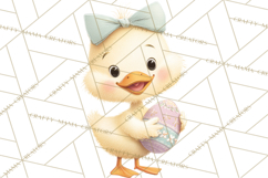 Easter Clipart PNG, Cute Easter Characters Clip Art, Bunny Product Image 2