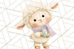 Easter Clipart PNG, Cute Easter Characters Clip Art, Bunny Product Image 3