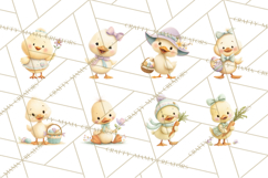 Easter Clipart PNG, Cute Easter Characters Clip Art, Bunny Product Image 4