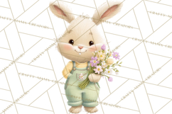 Easter Clipart PNG, Cute Easter Characters Clip Art, Bunny Product Image 4