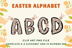 Easter Bunny Alphabet Pastel Egg Letters Kids Decorate_B112 Product Image 1