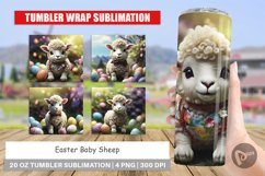 Tumbler Sublimation Wrap Easter Baby Sheep Product Image 1