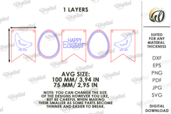 Easter Banners Bundle Laser Cut. Easter Garland SVG Product Image 3