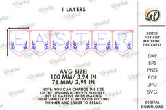 Easter Banner Laser Cut. Easter Garland SVG Product Image 2