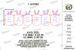 Easter Banner Laser Cut. Easter Garland SVG Product Image 2