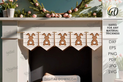 Easter Banners Bundle Laser Cut. Easter Garland SVG Product Image 10