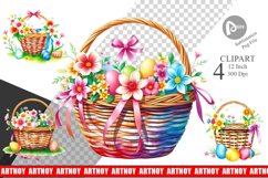 Easter Basket Clipart Product Image 1