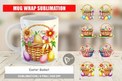 Mug Wrap Design Easter Basket Product Image 1