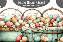 Easter Basket Clipart PNG Product Image 1