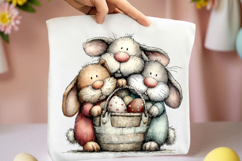Easter Basket Clipart Sublimation PNG Product Image 2