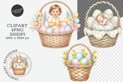 Easter Basket Clipart PNG - Easter Basket Clipart Product Image 1