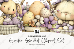 Easter Basket Clipart Sublimation Product Image 1