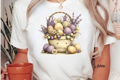 Easter basket clipart set png Product Image 2