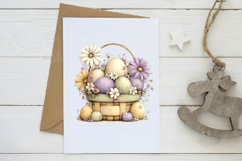 Easter basket clipart set png Product Image 3