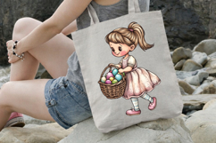 Easter Basket Girl Delight Clipart Product Image 3
