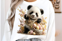 Easter Basket Panda Joy Clipart Product Image 2