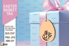 Easter Basket Tags SVG Bundle. Easter Laser Cut Product Image 3