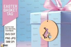 Easter Basket Tags SVG Bundle. Easter Laser Cut Product Image 4