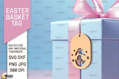 Easter Basket Tags SVG Bundle. Easter Laser Cut Product Image 5