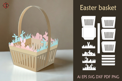 Easter basket. Paper crafts Product Image 1