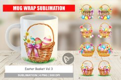Mug Wrap Design Easter Basket Product Image 1