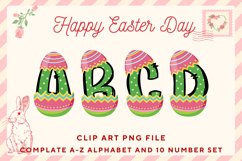 Easter Bunny Alphabet Pastel Egg Letters Kids Decorate_B138 Product Image 1