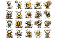 Easter Bee Clipart Bundle Product Image 4